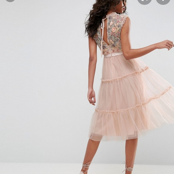 NWT BHLDN Needle & Thread Tulle Cocktail Dress - Picture 3 of 3